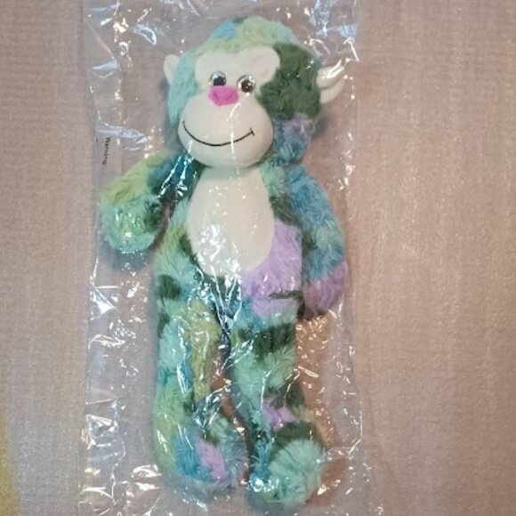 NEW Redemption Plus Tie Die green, blue, lime green & purple plush Monkey - Picture 1 of 5